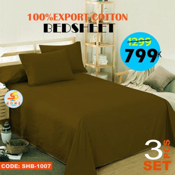 Cotton solid Bed sheet