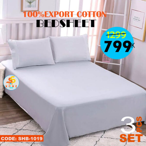 Cotton solid Bed sheet