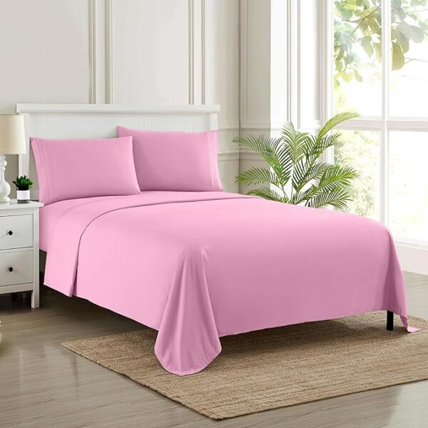 Solid King Size Cotton Bed Cover