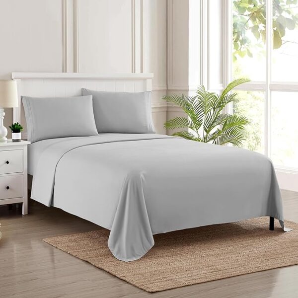 Solid King Size Cotton Bed Cover