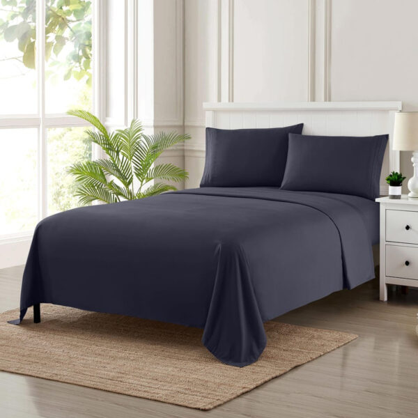 Solid King Size Cotton Bed Cover